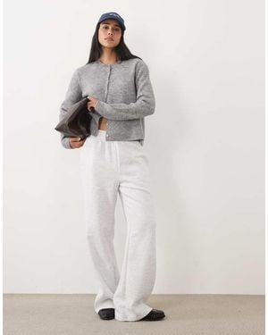 New Look Jogger Met Wijde Pijpen - Wit