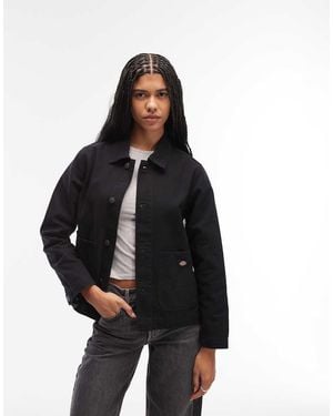 Dickies Unlined Canvas Chore Jacket - Black