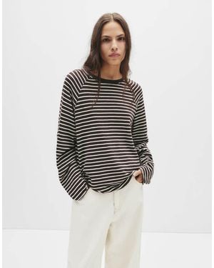 Pull&Bear Long Sleeve Raglan T-Shirt - Multicolour
