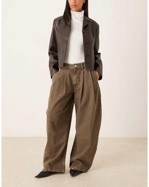ASOS Oversized Horseshoe Jean - Natural