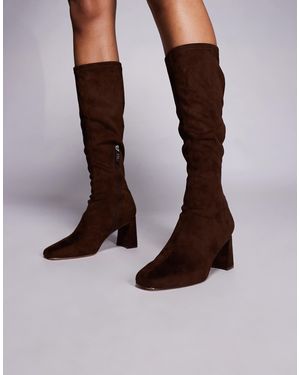 Steve Madden – holly – kniehohe stiefel aus wildleder - Braun