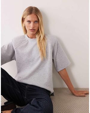 ASOS T-Shirt Met Raglanmouwen - Grijs
