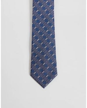 ASOS Vintage Pattern Tie - Blue