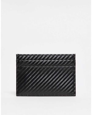 River Island Geometric Card Holder - Black
