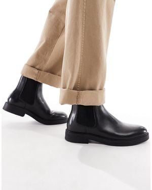 schuh – dice – chelsea-stiefel aus leder - Schwarz