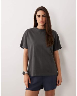 4505 Icon Heavyweight Cotton Oversized T-shirt With Quick Dry Finish - Black