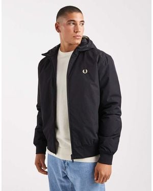 Fred Perry Hooded Brentham Jacket - Blue