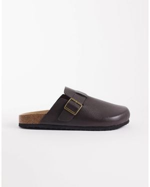 ASOS Mule Sandals With Cork Sole - Brown