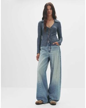 Pull&Bear – bluse - Blau