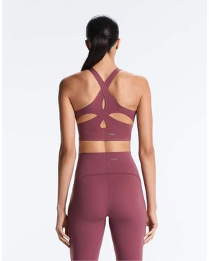 Oysho Light Touch Medium-support Sports Bra - Red