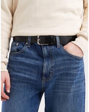 Tommy Hilfiger – austin – ledergürtel - Blau