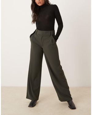 Jdy Wide Leg Tailored Trousers - Green