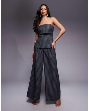 ASOS Tailored Striped Trousers - Part Of A Set - Blue