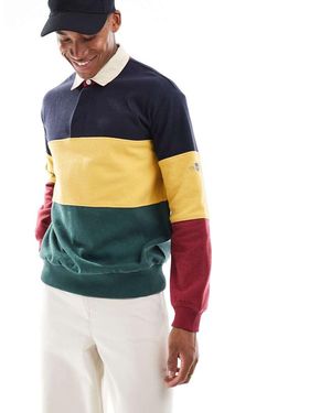 GANT 75th Anniversary Capsule Colour Block Rugby Sweat - Blue