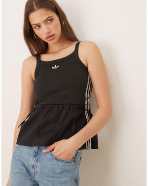 adidas Originals – tanktop aus häkelware - Blau