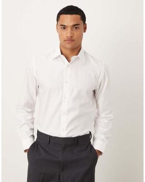 SELECTED Slim Poplin Shirt - White