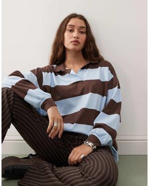 Collusion Stripe Rugby Top - Multicolour