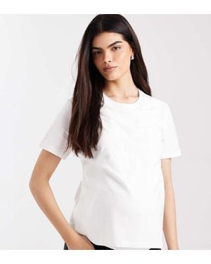 Mama.licious Mamalicious Split Side 2 Function Nursing T-shirt - White