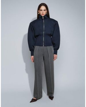 ASOS Wijde Pantalon Met Plooidetail - Blauw