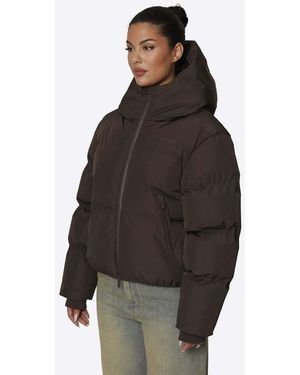 Good For Nothing Chaqueta Acolchada Tipo Puffer Con Capucha Y Resistente A La Intemperie En - Marrón