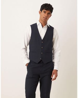 ASOS Slim Suit Waistcoat - Blue