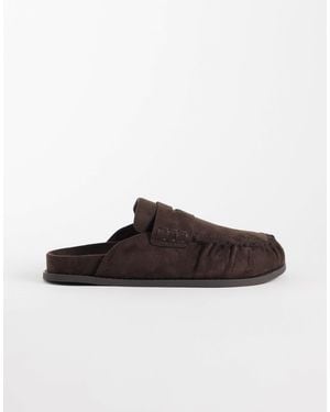 ASOS Miller klobige loafer-mules - Braun