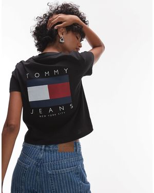 Tommy Hilfiger Flag Logo Backprint T-shirt - Blue