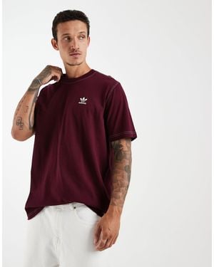adidas Originals – trefoil essentials – t-shirt - Rot