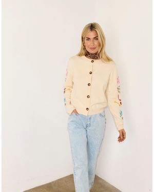 Never Fully Dressed – strickjacke - Natur