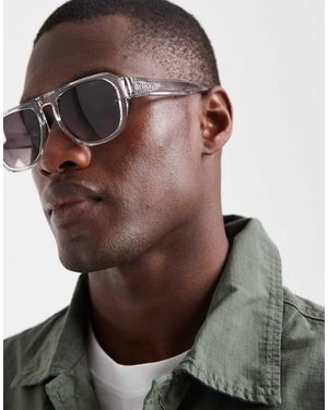 Levi's Sunglasses Levi's Rectangular Sunglasses With Lenses - Brown
