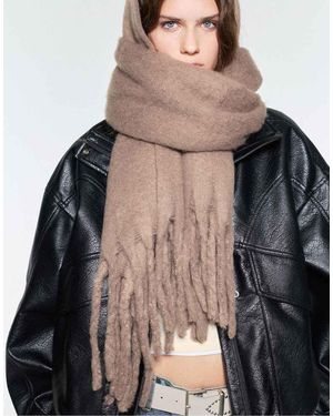 Pull&Bear Mohair-Look Scarf - Natural