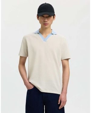 SELECTED Polo -Neutro - Blanco