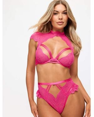 Ann Summers Zalia Crotchless Set - Pink