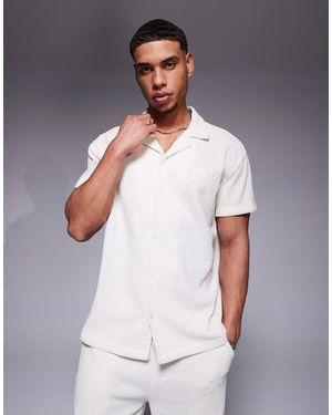 Sixth June Overhemd Van Wafelstof - Grijs