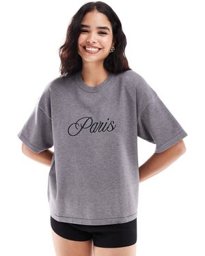 4th & Reckless – t-shirt aus strick - Grau