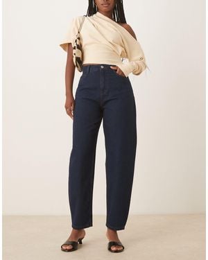 Nobody's Child Barrel Leg Jeans - Blue