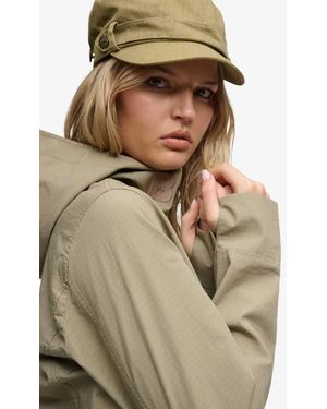 Bench x Superdry & Co Hooded Funnel Neck Ripstop Jacket - Natural