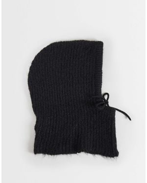 Jdy Bonnet à capuche en maille - Noir