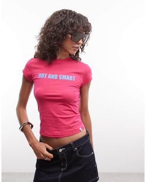 Collusion Slogan Baby Tee - Red