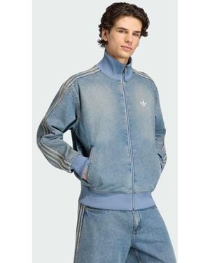 adidas Originals Firebird Adicolor Denim Track Top - Blue
