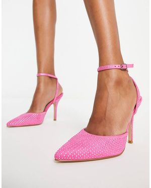 Raid Leeza Diamante Slingback Sandals - Pink