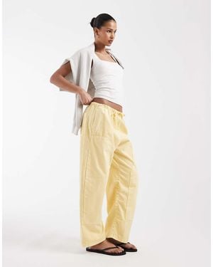 Gap Barrel Cotton Trouser - Metallic