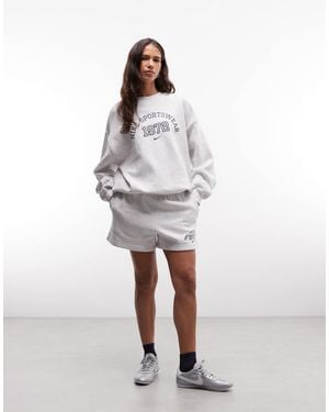 Nike Pantalones Cortos Varsity Studio Fleece En - Blanco