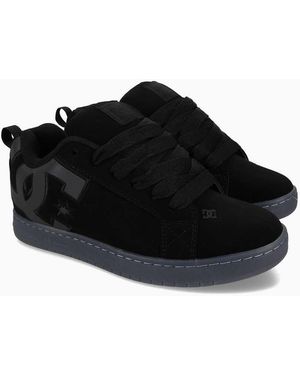 DC Shoes Court Graffik Leather Trainers - Black