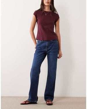 Mango Matilda Straight Leg Jeans - Blue
