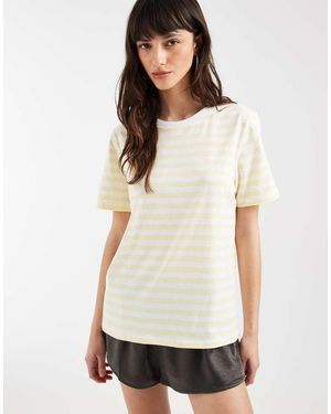 Pieces Short Sleeve Boxy T-shirt - White