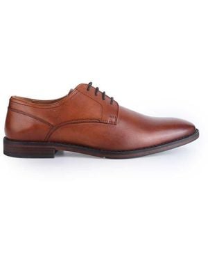 Thomas Crick Lanner Leather Formal Derby Shoes - Brown