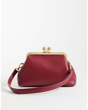 ASOS Frame Shoulder Pouch Bag With Detachable Strap - Red