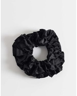 Kitsch Ruffle Scrunchie - Black