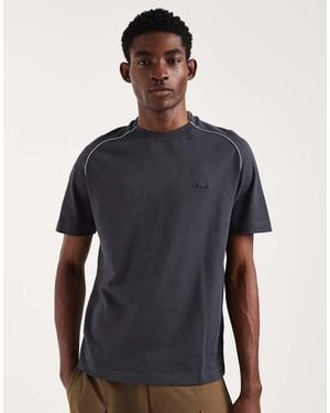 Lacoste T-Shirt With Piping Detail - Blue